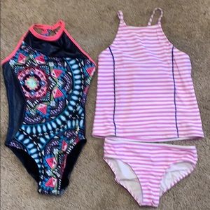 Two bathing suits (girls size 8)